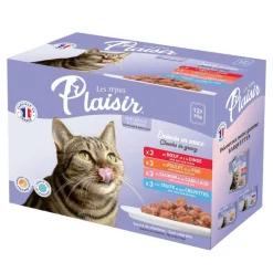 Online LES REPAS PLAISIR Pochon repas plaisir en sauce chat adulte volaille légumes 12x100 g