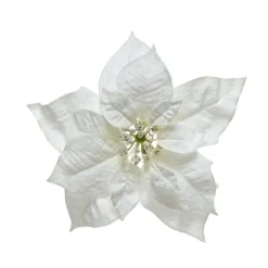 Online Poinsettia en soie sur clip