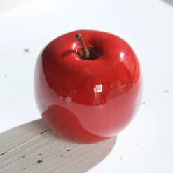 Online Pomme décorative rouge - Ø 9 cm