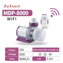 Online BLUE CORAL Pompe à eau wifi contrôlée, débit 8000L/h - JEBAO JECOD modèle MDP-8000
