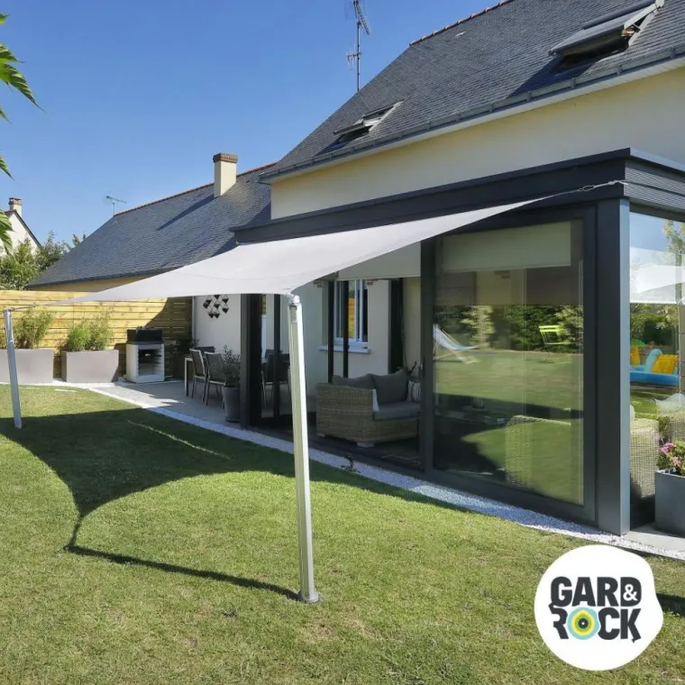 Clearance GARD & ROCK Pontet pour voile d'ombrage coloris gris en inox Gard&Rock - Ø 8 mm