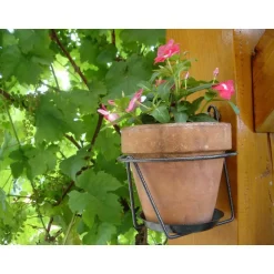 Clearance LOUIS MOULIN Porte pot mural soucoupe gris Ø 20/22 cm