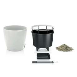 Outlet LECHUZA Pot à réserve d'eau Classico Blanc Ø.21 x H.20 cm