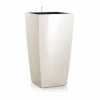 Discount LECHUZA Pot à réserve d'eau Cubico Blanc L.30x30 x H.56 cm