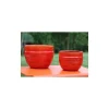 Outlet LES POTERIES D'ALBI Pot austral de 2,3 L en terre émaillée coloris orange Ø 16 x 13 cm