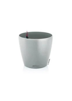 LECHUZA Pot avec réservoir d’eau en polypropylène brun sable classico color 14 - Ø 15 × 13,5 cm