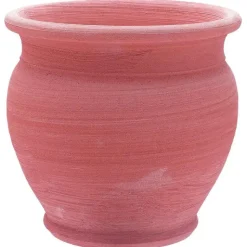 Sale ANTICOMESTIERE Pot Basic Umbria en terre cuite coloris clair. Ø 25 x 25 cm