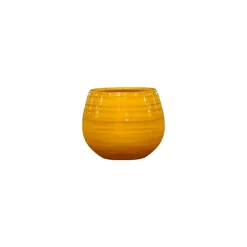 Sale LES POTERIES D'ALBI Pot Cancale Ibiza Sunshine en terre cuite émaillée H 27 x Ø 25 cm