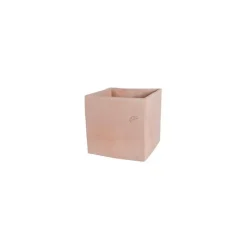 Online POTERIE GOICOECHEA Pot carré contemporain en terre claire 40x40x40 cm