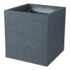 Best EDA Pot carré Graphit anthracite L.40 x l.40 x H.40 cm