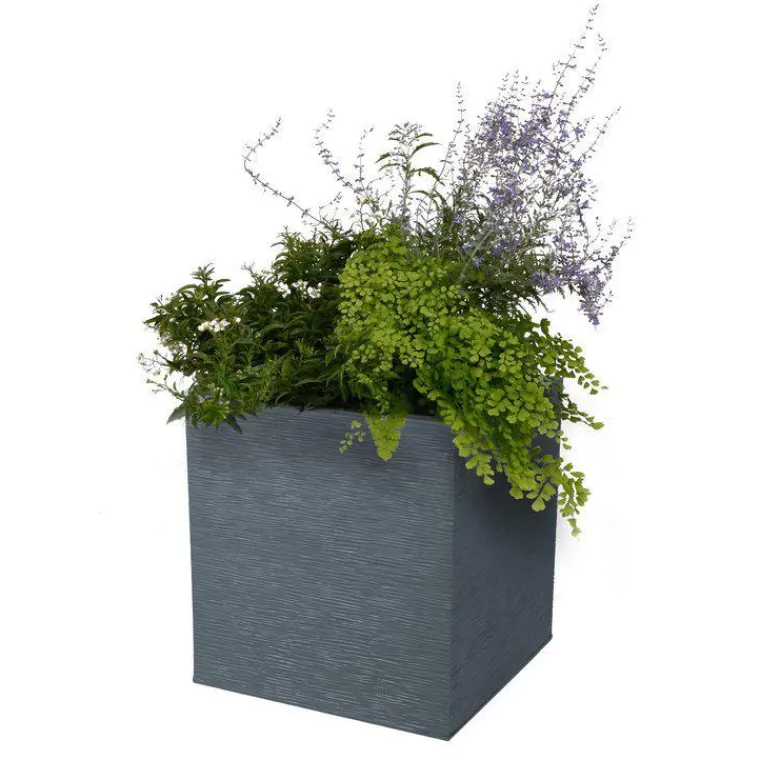 Best EDA Pot carré Graphit anthracite L.40 x l.40 x H.40 cm