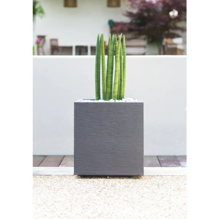 Best EDA Pot carré Graphit anthracite L.40 x l.40 x H.40 cm