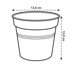 Discount ELHO Pot D13 cm provence orchidées transparent