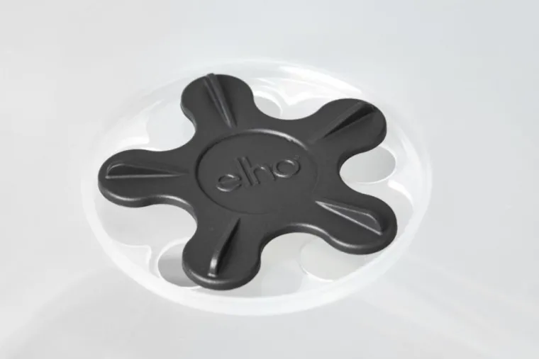 Online ELHO Pot de culture carré coloris living noir Green Basics Allin1 - Ø 15 cm