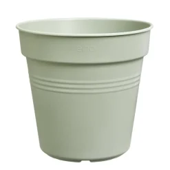ELHO Pot de culture en polypropylène vert pierre Green basics - Ø 24 x H 22,1 cm
