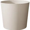 Sale EDA Pot en matière recyclée coloris blanc calcaire Poetic Elément conique 86,2 L- Ø 49,3 x H 42 cm