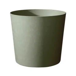 POETIC Pot en matière synthétique recyclée vert kaki Poétic Élément conique - Ø 25 x H 24 cm