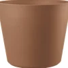 Best DEROMA Pot en plastique injecté coloris rouge Origin Vaso cotto à roulettes - Ø 78 x H 64 cm