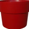 Online COCORIPOT Pot en plastique recyclé coloris rouge Rubis 35 L - Ø 43 x H 33,5 cm
