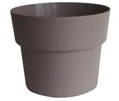 New COCORIPOT Pot en plastique recyclé taupe 15 L - Ø 32 x H 26 cm