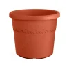 ELHO Pot en plastique recyclé Terra Algarve Cilindro - Ø 40 x H 33 cm