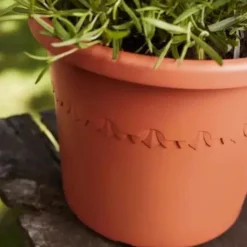 ELHO Pot en plastique recyclé Terra Algarve Cilindro - Ø 40 x H 33 cm