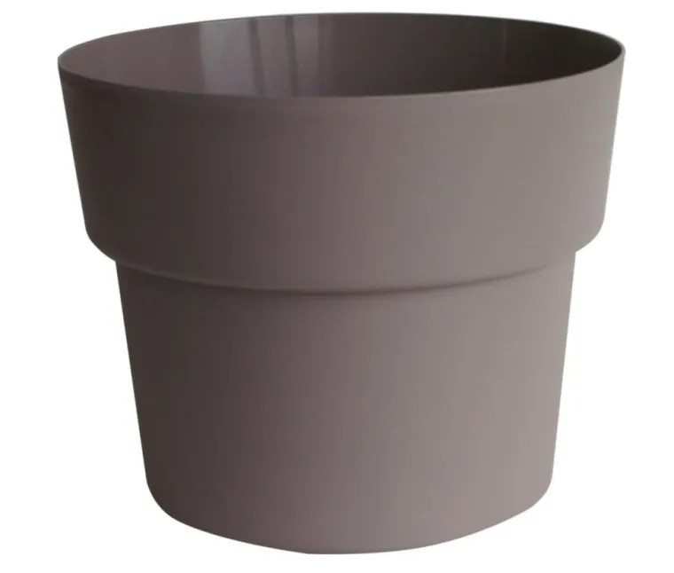 Clearance COCORIPOT Pot en plastique recyclé taupe 2 L - Ø 17 x H 12 cm