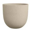 Outlet ELHO Pot en polypropylène beige champignon Sereh Round - Ø 47 x 40,1 cm