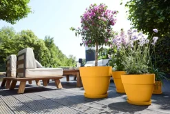 Online ELHO Pot en polypropylène jaune miel Vibia Campana - Ø 20 x 17 cm