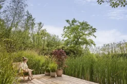 Outlet ELHO Pot en polypropylène vert scandinave Sereh Round - Ø 29,5 x 25,3 cm