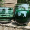 New LES POTERIES D'ALBI Pot en terre émaillée vert Jade Bahia - Ø 43 x H 46 cm