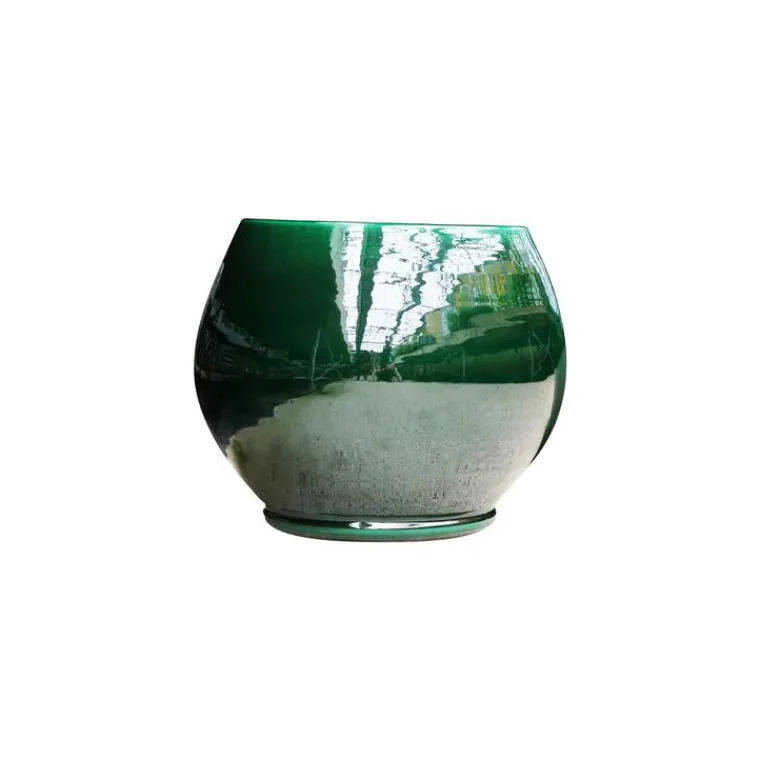 LES POTERIES D'ALBI Pot en terre émaillée vert Jade Les Poteries d’Albi Bahia - Ø 25 x H 31 cm