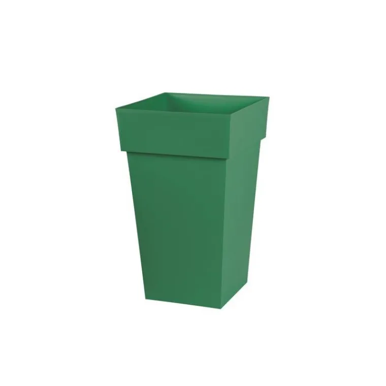 Discount EDA Pot haut carré Toscane coloris vert jungle 39 x 39 x 65 cm de 62 L