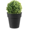 Clearance DECOLINES Pot horticole en acier peint anthracite Ø 37 x H 32 cm