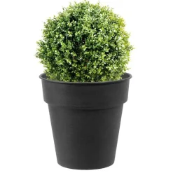 Clearance DECOLINES Pot horticole en acier peint anthracite Ø 37 x H 32 cm