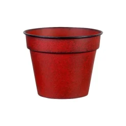 Hot DECOLINES Pot horticole Reb rouge mat Ø 22 x H 20 cm