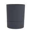 Clearance EDA Pot Orchidée Aquaduo gris anthracite 1,3 L