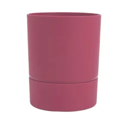 POETIC Pot rond à réserve d’eau en polypropylène rose Terra Eda Aquaduo Orchidée - Ø 12,5 x H 15,5 cm