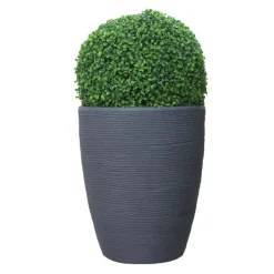 Clearance CHAPELU FRERES Pot rond haut Granit gris Ø 37 x 44 cm de 35 L