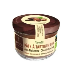 BOVETTI Pâte à tartiner bio au chocolat noir et aux noisettes - 200 g