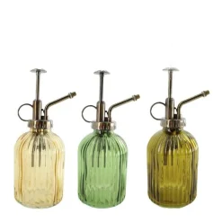 Pulvérisateur de plantes coloris vert en verre - 7,8 cm