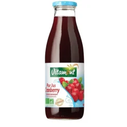 Best VITAMONT Pur Jus de Cranberry Bio bouteille 75 cl