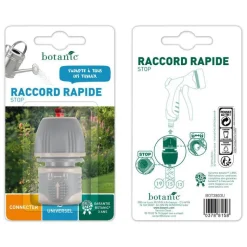 Outlet BOTANIC® Raccord rapide stop bi-matière universel avec système lock