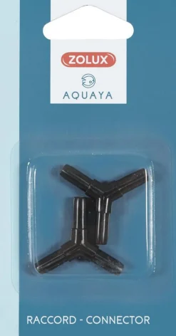 Clearance ZOLUX Raccords 3 sorties pour aquarium coloris noir Aquaya - x 2