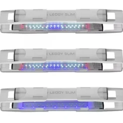 Hot BLUE CORAL Rampe LED aquarium eau douce, blanc 16W, AQUAEL, Leddy Slim Duo Sunny & Plant 2.0 - Day & Night