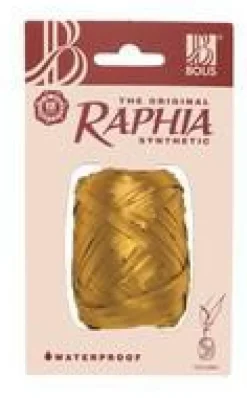 Outlet Raphia synthétique or - 13 mm x 20 m