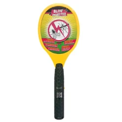 Hot BLOQ'INSECTES Raquette électrique anti-insectes coloris jaune