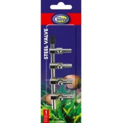 Outlet BLUE CORAL Robinet à air en acier, 4 sorties - AQUA NOVA