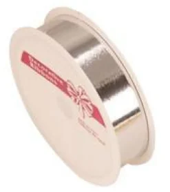 Sale Ruban décoratif argent avec effet métallisé - 19 mm x 4 m