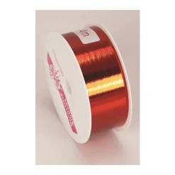 Online DV23-G04 Ruban métallisé en bobine coloris rouge 30 mm - 4 m